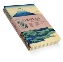 Retronote Hokusai A5 Çizgisiz Düz Orta Boy Sarı 4'lü Set Not Defteri