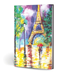 Le Color Creamona Paris A5 Çizgili Orta Boy Kahverengi Not Defteri