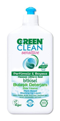 Green Clean Sensitive Kokusuz Kokulu Organik Sıvı El Bulaşık Deterjanı 500 ml