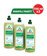 Frosch Limon Kokulu Sıvı El Bulaşık Deterjanı 3x750 ml