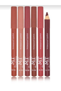 Mt Cosmetics 6'lı Suya Dayanıklı Mat Dudak Kalemi Çok Renkli