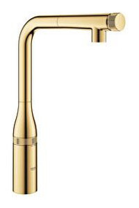 Grohe Essence 31615gl0 Kuğu Çift Girişli Basmalı Eviye Bataryası Altın