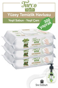 Baby Turco Doğadan 300 Yaprak 3'lü Islak Mendil