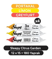 Sleepy Citrus Garden 180 Yaprak 12'li Islak Mendil