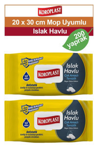 Koroplast 200 Yaprak 2'li Islak Mendil