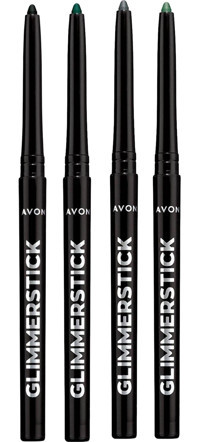 Avon Glimmerstick Asansörlü Parlak Simli Akmayan Çok Renkli Göz Kalemi Gri-Siyah-Yeşil