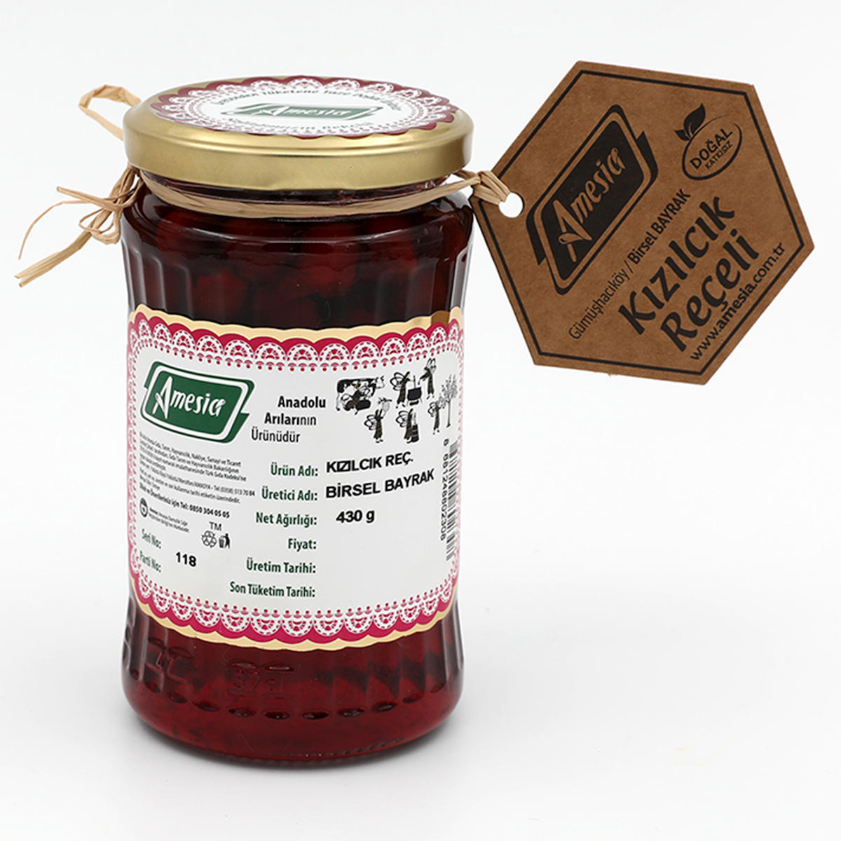 Amesia Kızılcık Reçeli 430 gr