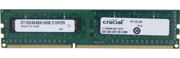 Crucial CT102464BA160B 8 GB DDR3 1x8 1600 MHz Ram