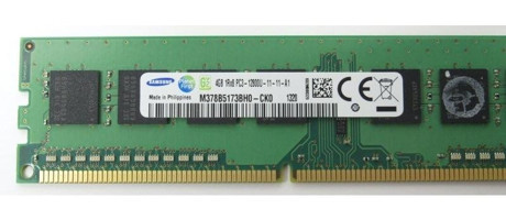 Samsung M378B5173BH0-CK0 4 GB DDR3 1x4 1600 MHz Ram