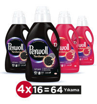 Perwoll Yenileme Renkliler ve Siyahlar İçin 64 Yıkama Sıvı Deterjan 1 lt