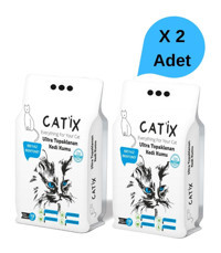 Catix Marsilya Sabun Kokulu Topaklanan İnce Taneli Bentonit Kedi Kumu 2x10 lt