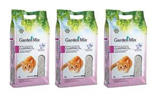 Gardenmix Bebek Pudrası Kokulu Topaklanan İnce Taneli Bentonit Kedi Kumu 3x5 lt