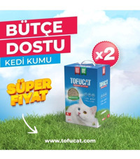 TofuCat Fırsat Paketi Topaklanan Kalın Taneli Pelet Kedi Kumu 2x8 lt