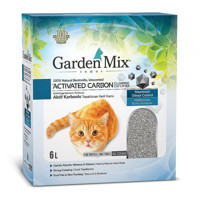 Garden Mix Topaklanan İnce Taneli Aktif Karbonlu Bentonit Kedi Kumu 6 lt