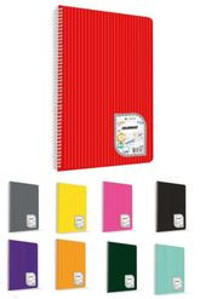 Çınar Colormaxi A5 72 Yaprak Kareli Telli Karton Kapak 12'li Okul Defteri Kırmızı