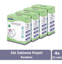 Bambino 4x25'li Süt Saklama Poşet