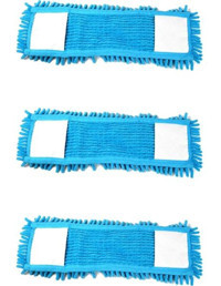 Cod-ex Mikrofiber Makarna Şönil 3 Adet Mop Mavi