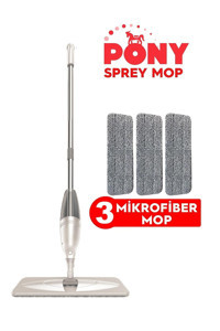 Pony Sprey 3 Adet Mop Gri