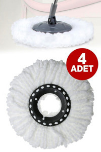 SepetPlus Mikrofiber 4 Adet Paspas Beyaz