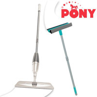 Pony Süper Sprey Mop Seti Gri