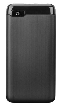 S-link İp-K11 10000 mAh Hızlı Şarj Dijital Göstergeli Lightning & Micro USB & Type C Çoklu Bağlantı Kablolu Powerbank Siyah