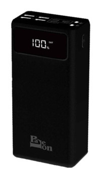 Paleon PLO-KP50B 50000 mAh Hızlı Şarj Işıklı Dijital Göstergeli Lightning & Micro USB & Type C Çoklu Bağlantı Kablosuz Powerbank Siyah