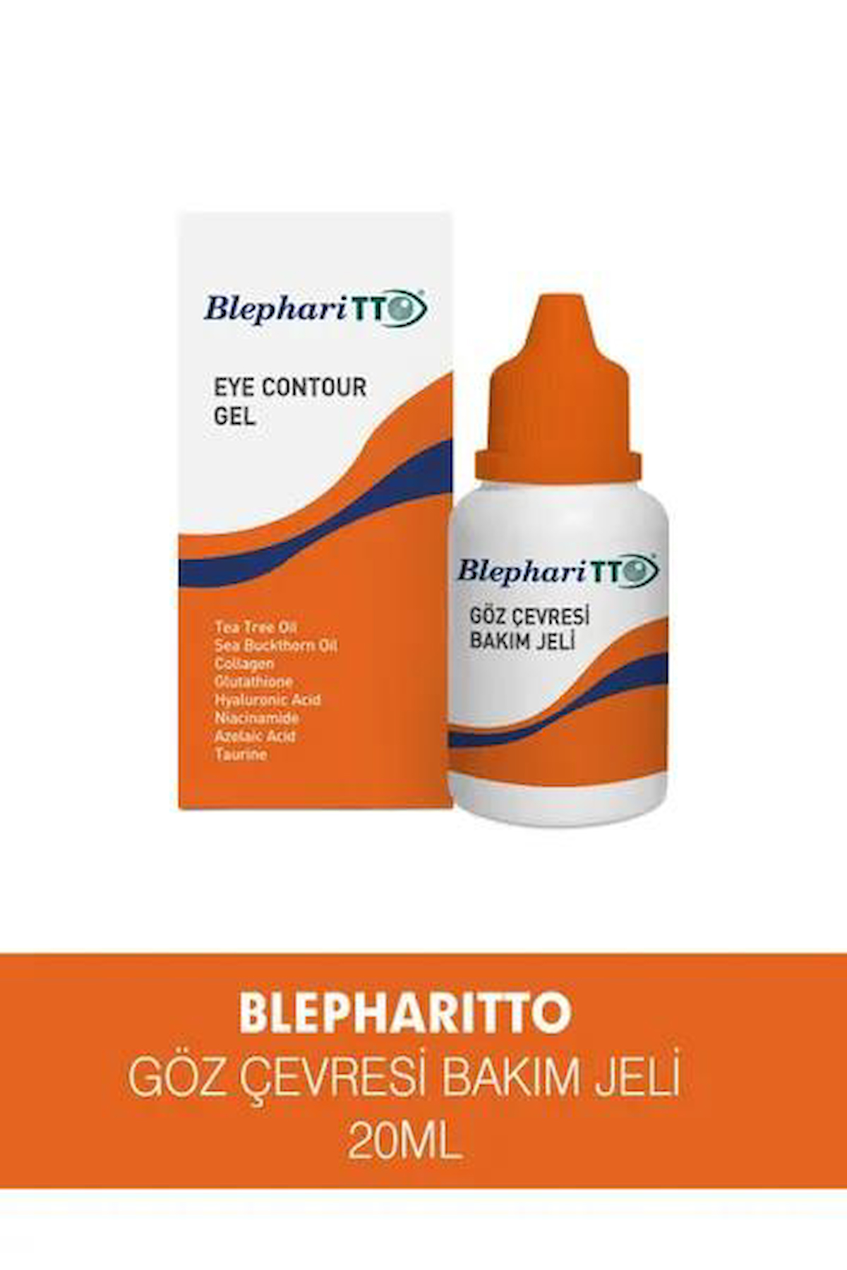 Tto Blephari Tüm Ciltler İçin Göz Çevresi Jel Pompalı 20 ml