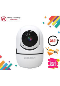 Alpsmart AS-680 Hareket Sensörlü Gece Görüşlü Full HD IP Bebek Kamerası