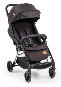 Baby2Go Tulipa Katlanabilir Tek Elle Kapanan Tam Yatar Kabin Tipi Puset Bebek Arabası Siyah