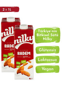 Nilky Vegan Badem Sütü Laktozsuz 2'li 1 lt