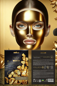 Beauty Derm Koloidal Altın ve Hyaluronic Nemlendirici Kağıt Yüz Maskesi