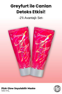 Derminix Pink Glow Nemlendirici Soyulabilir Krem Yüz Maskesi
