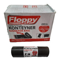 Floppy Konteyner Kokulu Boy 120x150 cm Çöp Poşeti 10x8 Adet Siyah