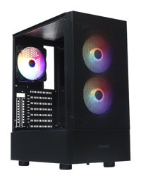 Dark GT RGB Mesh 3 Fanlı Siyah Dikey Mid Tower Standart Bilgisayar Kasası