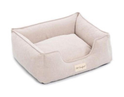 Pet Comfort Alpha Yıkanabilir Tek Fonksiyonlu 60x50 cm Sepet Kedi Yatağı Ekru