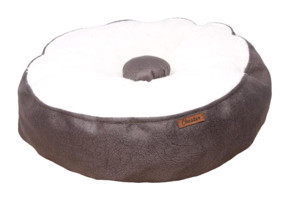 Chester Pool Yıkanabilir Tek Fonksiyonlu 60 cm Simit Kedi Yatağı Gri