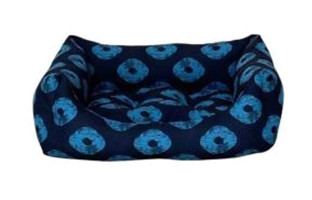 Pet Comfort Uniform Kiss Yıkanabilir Tek Fonksiyonlu 50x40 cm Simit Kedi Yatağı Lacivert