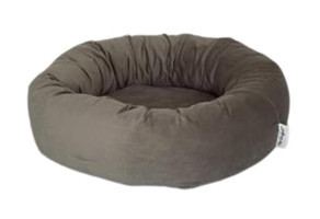 Pet Comfort Hotel Yıkanabilir Tek Fonksiyonlu 50 cm Simit Kedi Yatağı Gri
