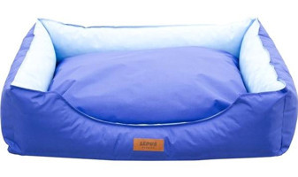 Lepus Aria Premium Yıkanabilir Tek Fonksiyonlu 45x75 cm Simit Kedi Yatağı Mavi