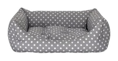 Pet Comfort Uniform Yıkanabilir Tek Fonksiyonlu 60x50 cm Simit Kedi Yatağı Gri