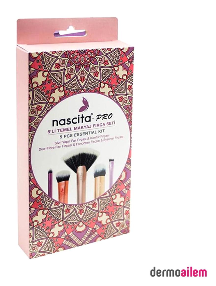 Nascita Pro 70 4'lü Allık Eyeliner Far Makyaj Fırçası Seti