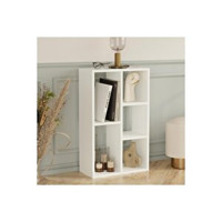 Le Moduler Monaco 5 Bölmeli 5 Raflı Ahşap 49x81x24 cm Beyaz