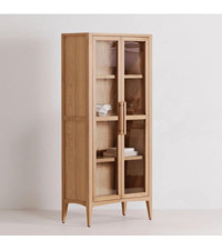 Latanwood Benito Hazeranlı 4 Raflı Ahşap 90x200x45 cm Kahverengi