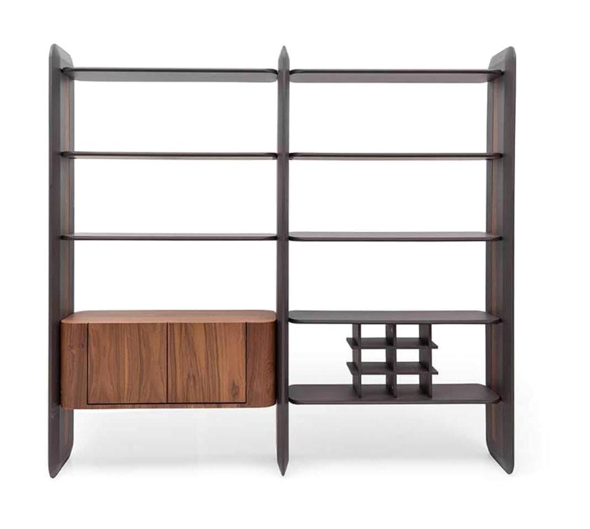 Rehome Platinum Çok Gözlü 5 Raflı Mdf 195x180x35 cm Ceviz