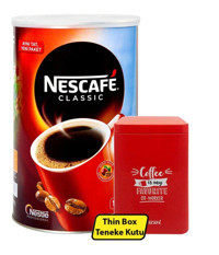 Nescafe Classic Teneke Granül Kahve 1 kg + Metal Saklama Kutusu