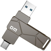 Dm PD198 Çift Taraflı USB 3.2 Gen 1 Type A-Type C 64 GB Flash Bellek Gri