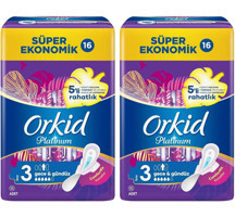 Orkid Platinium Kokulu İnce 16'lı Hijyenik Ped 2 Adet