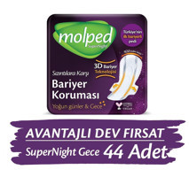 Molped Supernight İnce 44'lü Hijyenik Ped