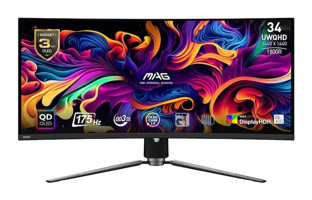 MSI Mag 341CQP 175 Hz 0.03 ms 34 inç UWQHD VGA HDMI 3440 x 1440 px OLED Oyuncu Monitörü