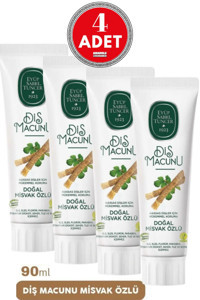 Eyüp Sabri Tuncer Misvak Özlü Organik Florürsüz Diş Macunu 4x90 ml